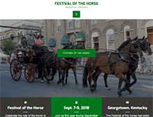 Tablet Screenshot of festivalofthehorse.org